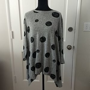 Philosophy Tunic Grey/Black NWOT. XL